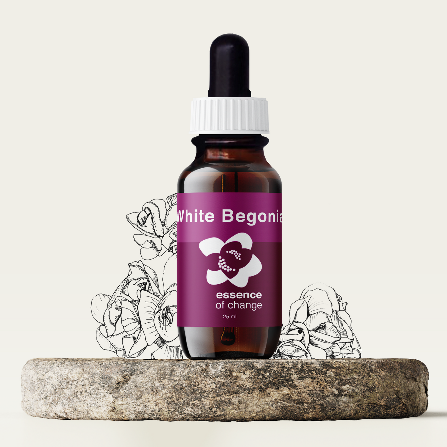 White Begonia Flower Essence - Inner Strength